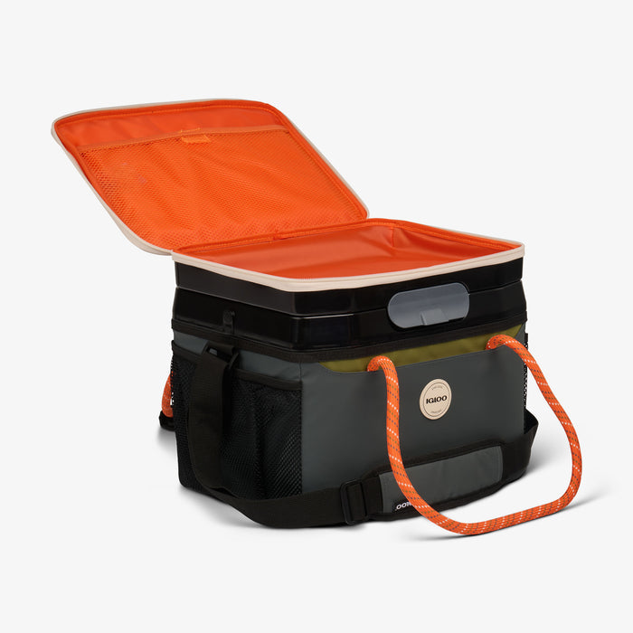 Open View | Summit Cool Fusion 18-Can Cooler Bag::Tactical Gray::MaxCold insulation