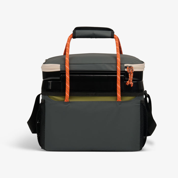 Back View | Summit Cool Fusion 18-Can Cooler Bag::Tactical Gray::Water/dirt-repellent