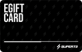 A digital eGift Card with a black background featuring the text 'EGIFT CARD' in large white letters and the SUPER73 logo at the bottom.