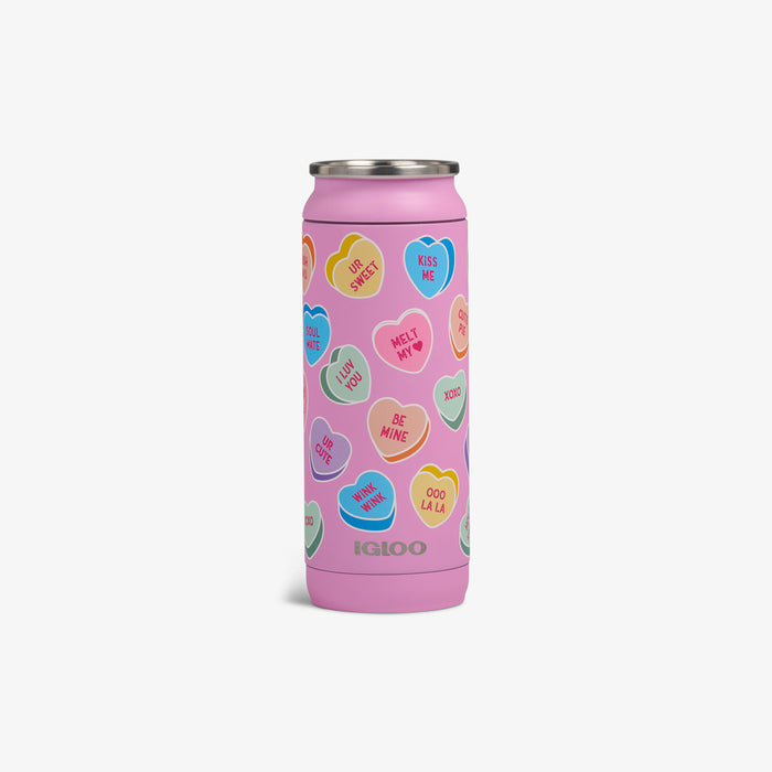 Front View | Sweethearts® Candies 16 Oz Can::::Durable stainless steel
