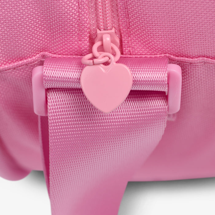 Zipper View | Sweethearts® Candies Be Mine Cooler Bag::::Heart zipper pulls