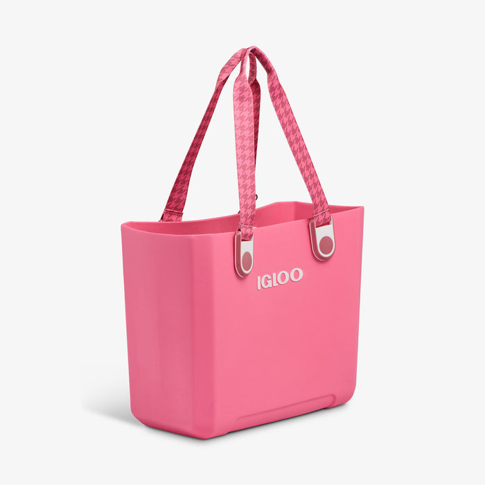 Angle View | Tag Along Too EVA All-Purpose Tote::Thrift Pink::Shoulder straps
