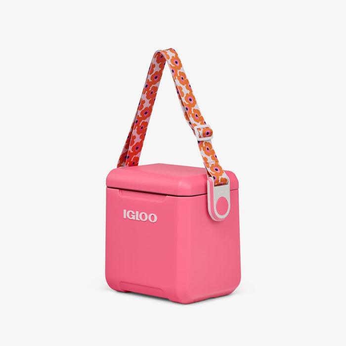 Angle View | Tag Along Too Remix Strap::Orange Mod Floral::Removable, adjustable