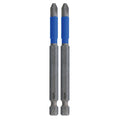 Wiha 70302 TerminatorBlue Impact Bit Phillips #2 - 3.5 Inch - 2 Pack