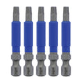 Wiha 70282 TerminatorBlue Impact Bit Square #2 - 2 Inch - 5 Pack