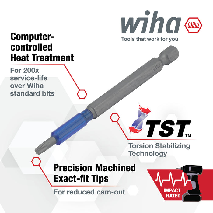 TerminatorBlue Impact Bit Torx® T15– 3.5" Length - 2 Pack