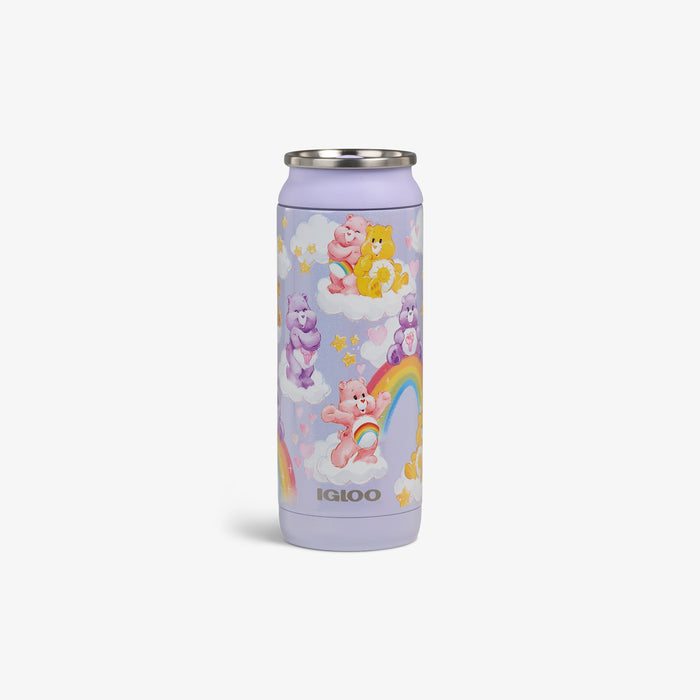 Front View | The Care Bears™ 16 Oz Can::Purple::Durable stainless steel
