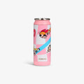 Front View | The Powerpuff Girls 16 Oz Can::::Durable stainless steel