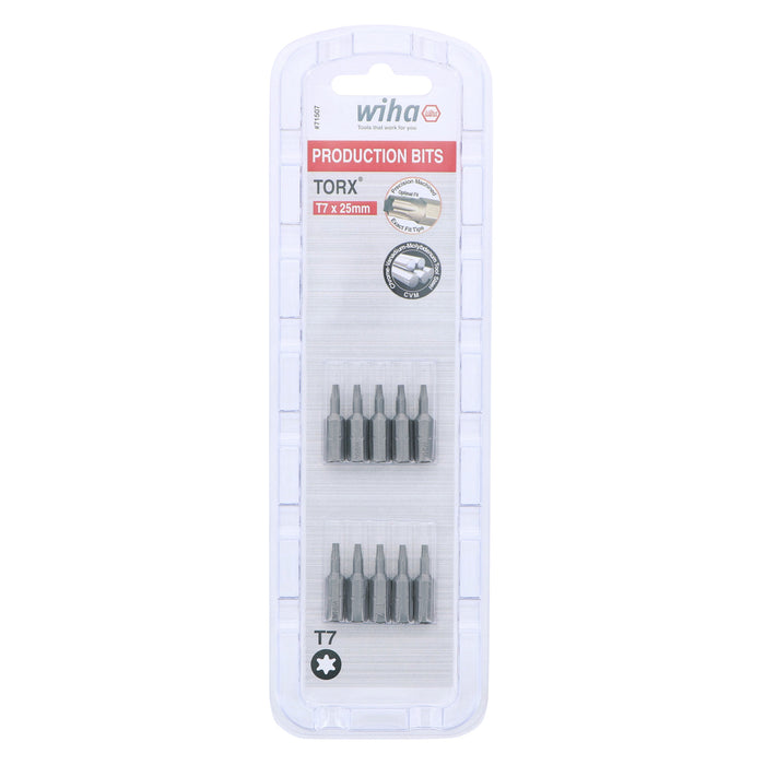 Torx Bit T7 - 25mm - 10 Pack