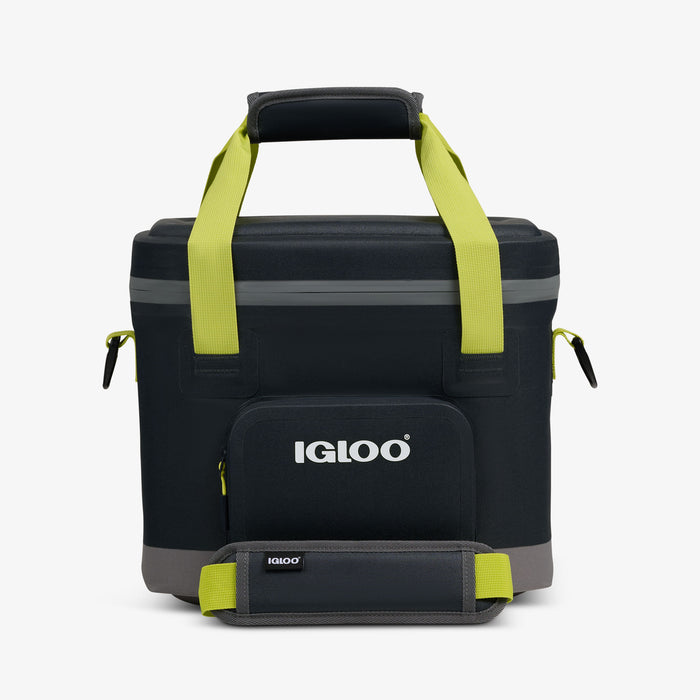 Front View | Trailmate® 18-Can Cooler Bag::Jet Carbon::Welded, weather-resistant exterior
