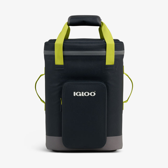 Front View | Trailmate® 32-Can Backpack::Jet Carbon::Welded, weather-resistant exterior
