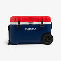 Front View | Trailmate® 75 Qt Roller Cooler::::Two-finger Sure-Lock latches