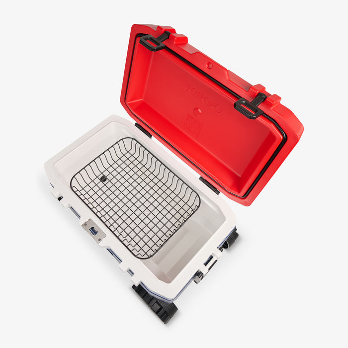 Internal View | Trailmate® 75 Qt Roller Cooler::::Insulated walls (1.5”) & lid