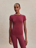Varley Casper Seamless Tee - Rich Raspberry