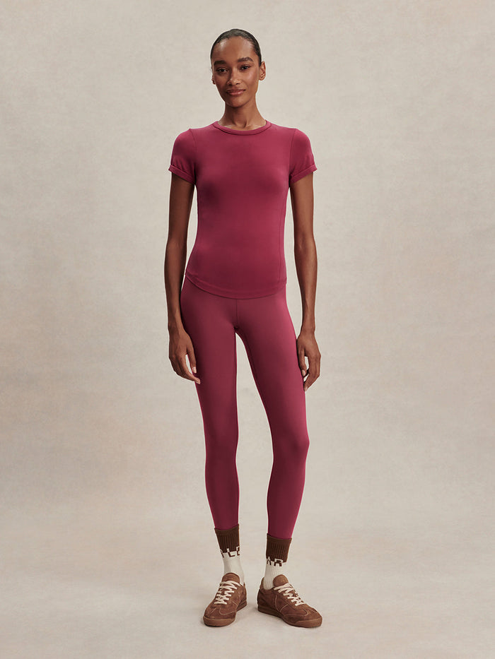 Varley Casper Seamless Tee - Rich Raspberry