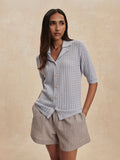 Varley Madelene Knit Shirt - Pale Iris