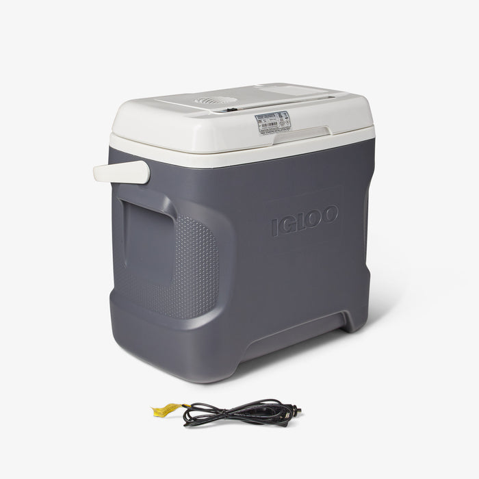 Angle View | Versatemp 28 Qt Cooler::::110V AC converter