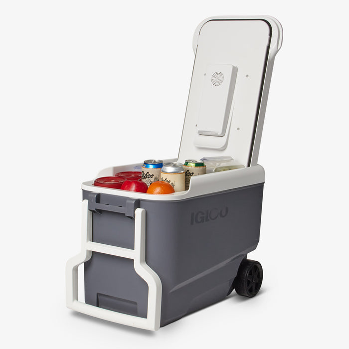 Open View | Versatemp 35 Qt Wheeled Electric Cooler::::Quiet motor