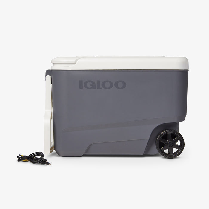 Power Cord View | Versatemp 35 Qt Wheeled Electric Cooler::::110V AC converter
