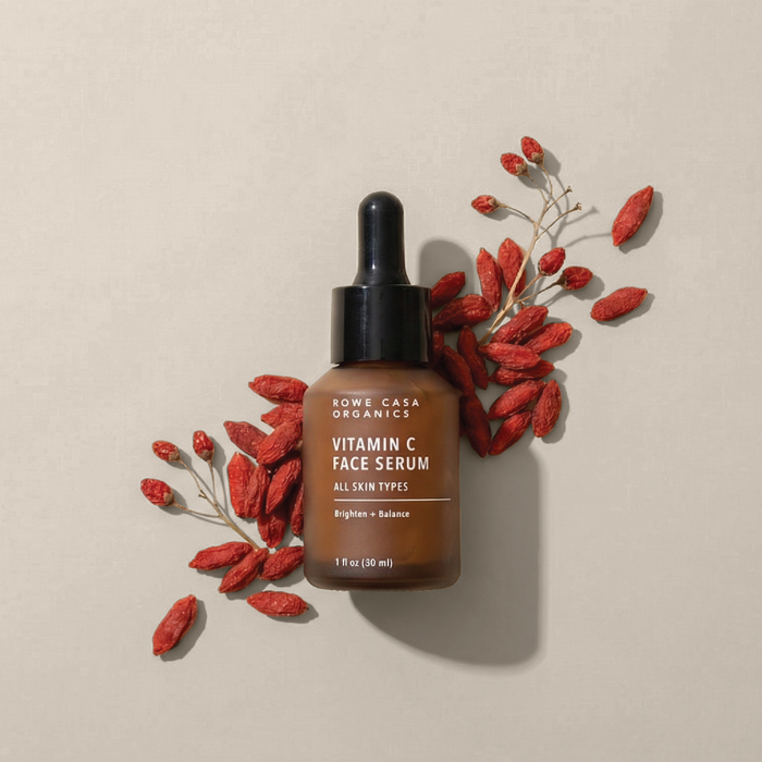 Vitamin C Face Serum for dull skin, dark spots, uneven skin tone, and fine lines.