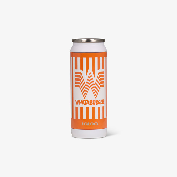 Front View | Whataburger 16 Oz Can::::Advanced hot & cold retention
