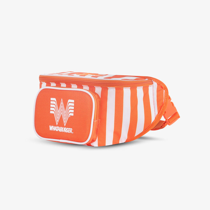 Angle View | Whataburger "Whatacooler" Fanny Pack::::Adjustable waist strap