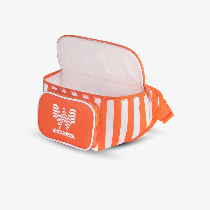 Front View | Whataburger "Whatacooler" Fanny Pack::::Front zip pocket
