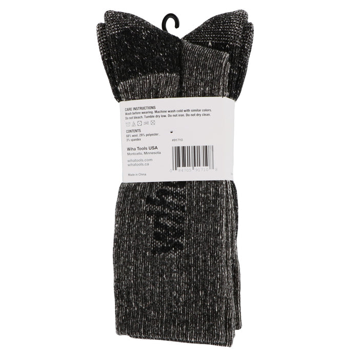 Wiha Wool Socks Grey One Size (2 Pack)