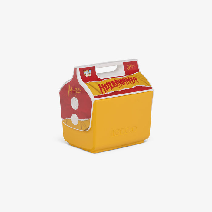 Angle View | WWE Hulkamania Little Playmate 7 Qt Cooler::::Original side push-button