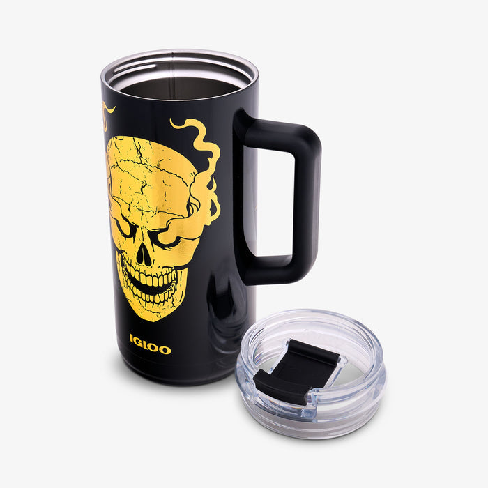 Lid Off View | WWE “Stone Cold” Steve Austin Smoking Skull 1L Beer Mug::::Advanced temperature retention