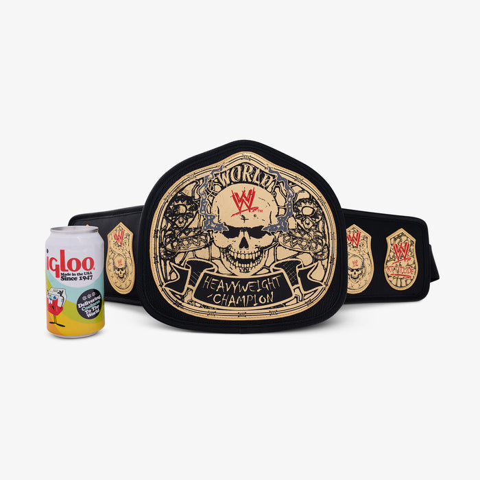 Size View | WWE "Stone Cold" Steve Austin Smoking Skull Championship Fanny Pack::::Holds up to 4 cans