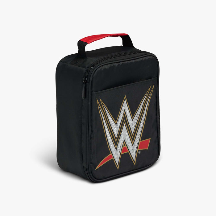 Angle View | WWE Vertical Lunch Cooler Bag::::Storage pocket