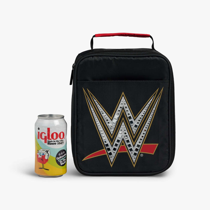 Size View | WWE Vertical Lunch Cooler Bag::::Holds up to 3 cans